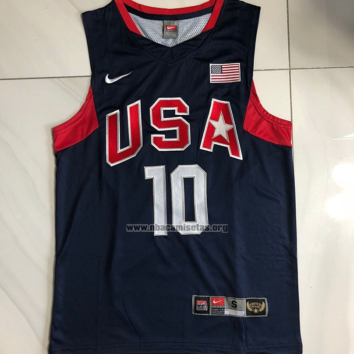 Camiseta USA 2008 Kobe Bryant NO 10 Azul
